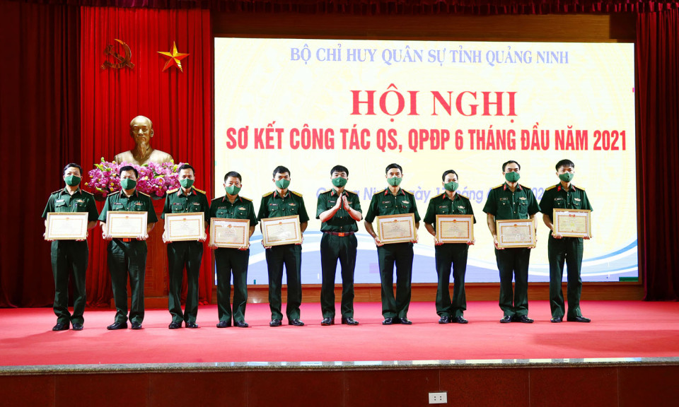 Bộ CHQS tỉnh Quảng Ninh: Sơ kết công tác QS, QPĐP 6 tháng đầu năm 2021