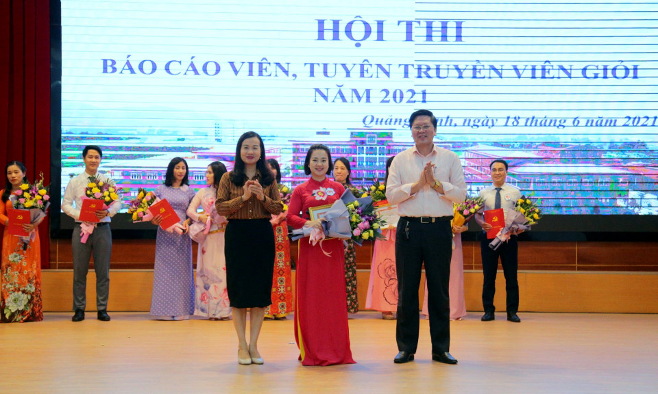 Hội thi báo cáo viên, tuyên truyền viên giỏi Trường đào tạo cán bộ Nguyễn Văn Cừ