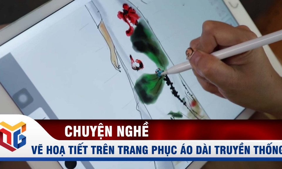 Vẽ hoạ tiết trên trang phục truyền thống 