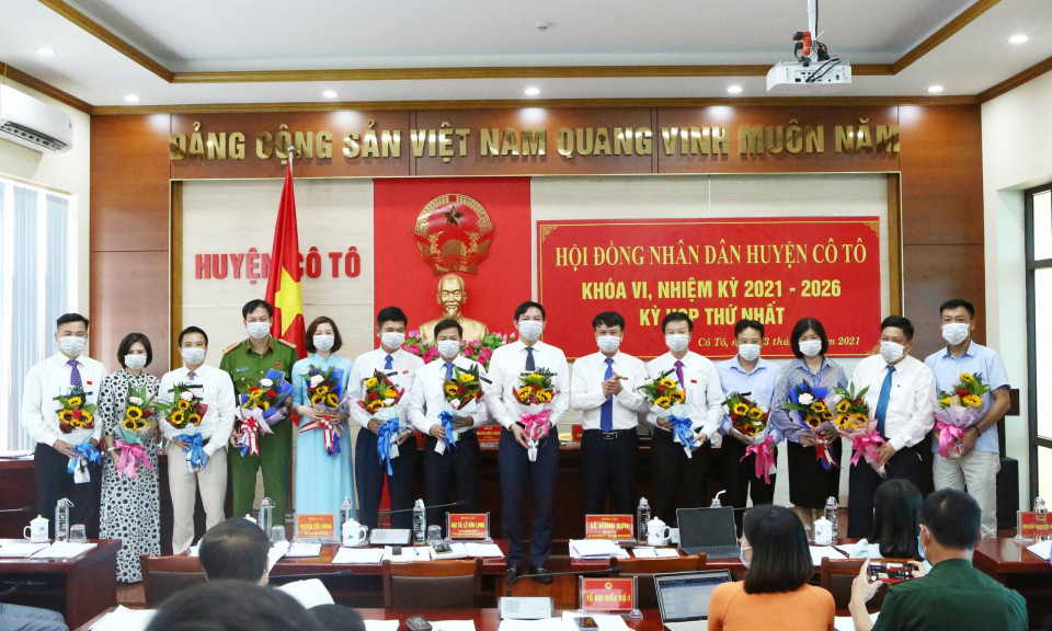 Kỳ họp thứ nhất HĐND huyện Cô Tô khóa VI, nhiệm kỳ 2021-2026 