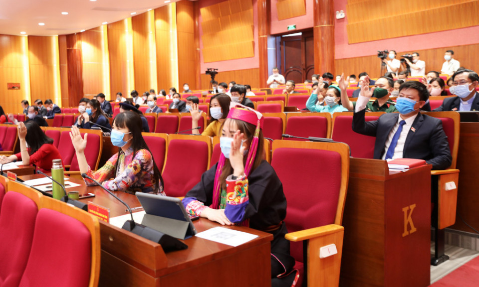 Các Nghị quyết đã được thông qua tại Kỳ họp thứ nhất HĐND tỉnh Khóa XIV