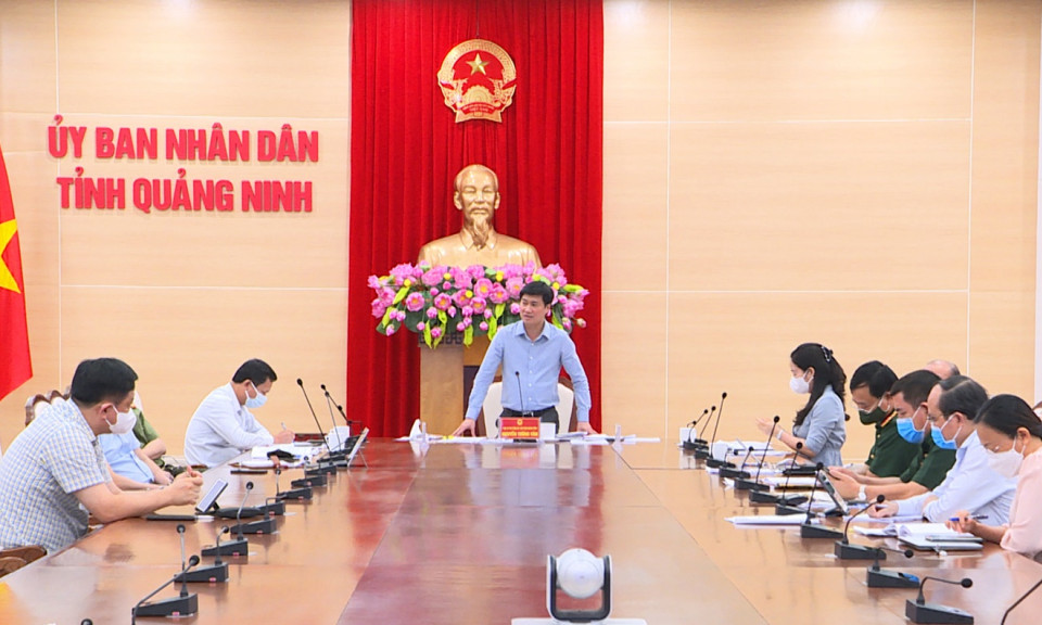 UBND tỉnh: Họp trực tuyến triển khai công tác phòng, chống dịch Covid-19