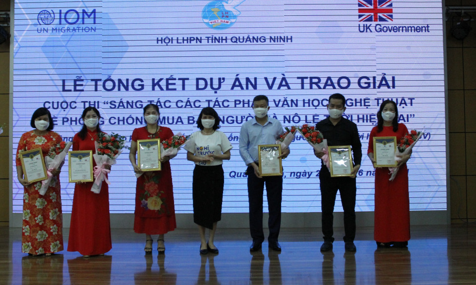 20 tác giả đoạt giải cuộc thi phòng, chống mua bán người và nô lệ thời hiện đại