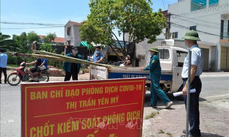 Hưng Yên phát hiện thêm 2 trường hợp dương tính với SARS-CoV-2