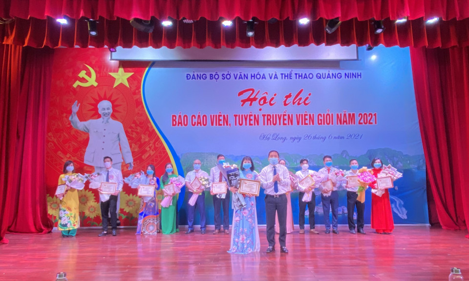 Hội thi Báo cáo viên, tuyên truyền viên giỏi Sở Văn hóa - Thể thao năm 2021