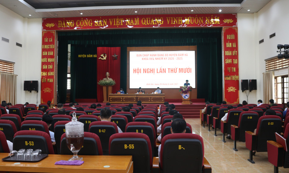 BCH Đảng bộ huyện Đầm Hà triển khai nhiệm vụ 6 tháng cuối năm 2021