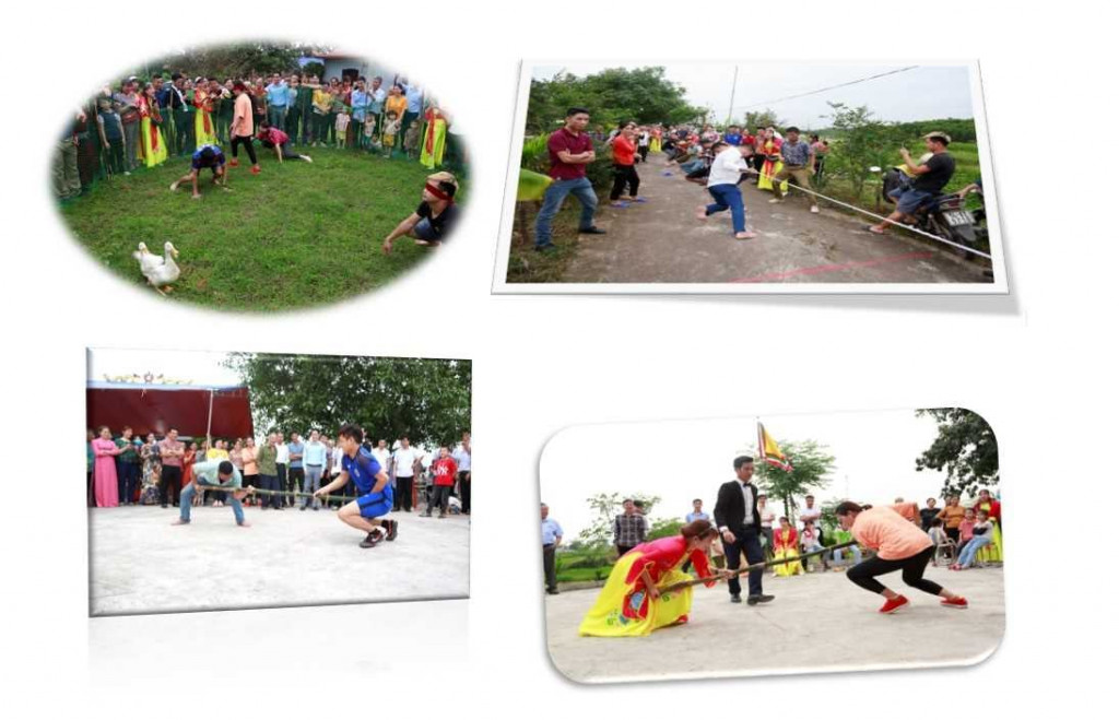 Các trò chơi dân gian trong lễ hội đình Làng Nhội.