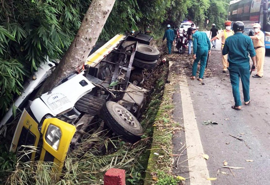 Hện trường vụ tai nạn