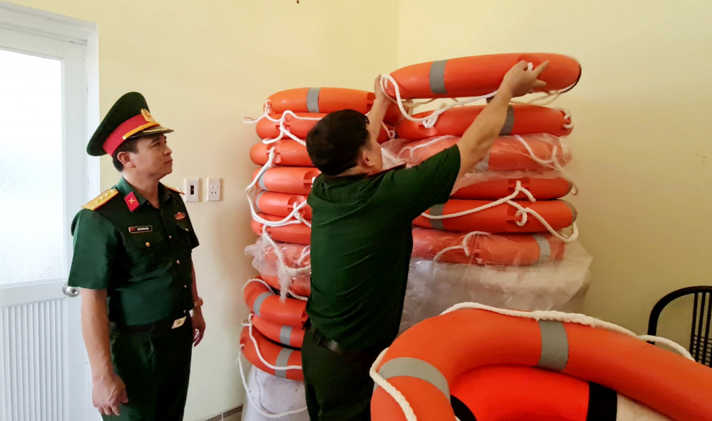 Ban CHQS huyện Ba Chẽ luôn sẵn sàng lực lượng và phương tiện cho công tác tìm kiếm cứu nạn.