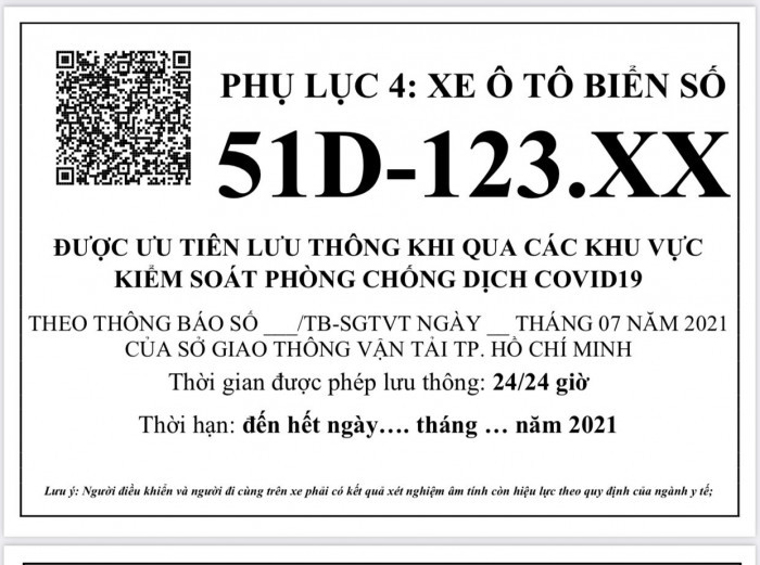 Những xe nào được ưu tiên cấp giấy thông hành để ra/vào TP.HCM? 1