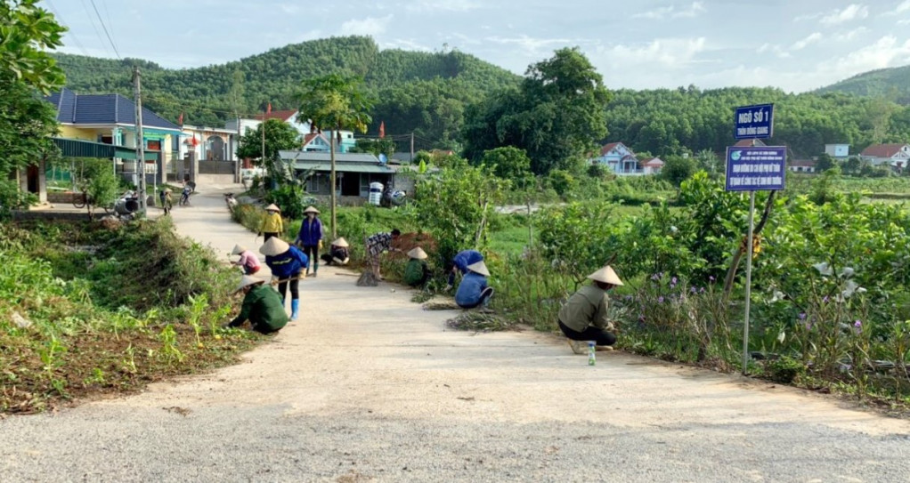 Nông dân xã Sơn Dương (TP Hạ Long) tích cực tham gia phong trào 