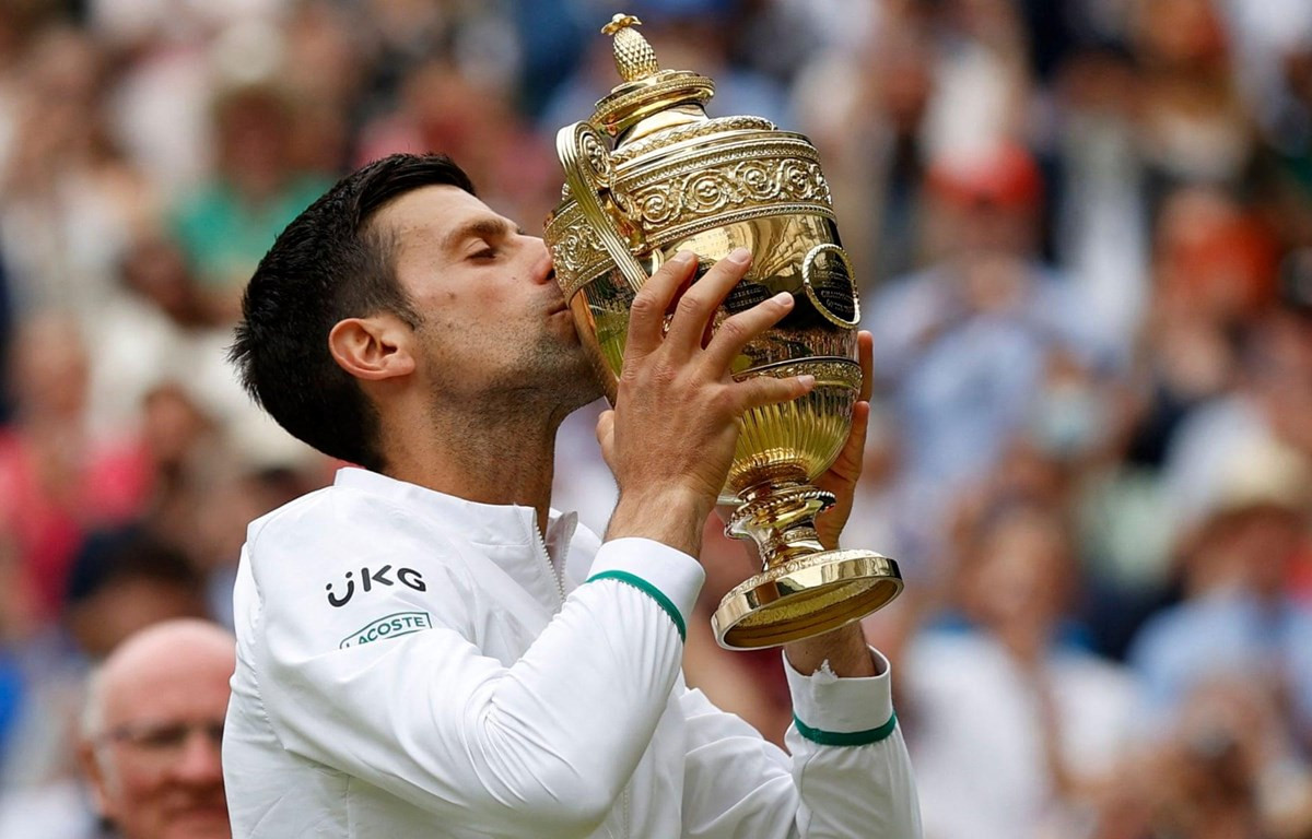 Djokovic lần thứ 6 vô địch Wimbledon. (Nguồn: AFP/Getty Images)