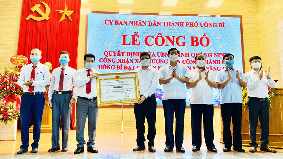 Công bố xã Thượng Yên Công (TP Uông Bí) đạt chuẩn nông thôn mới nâng cao