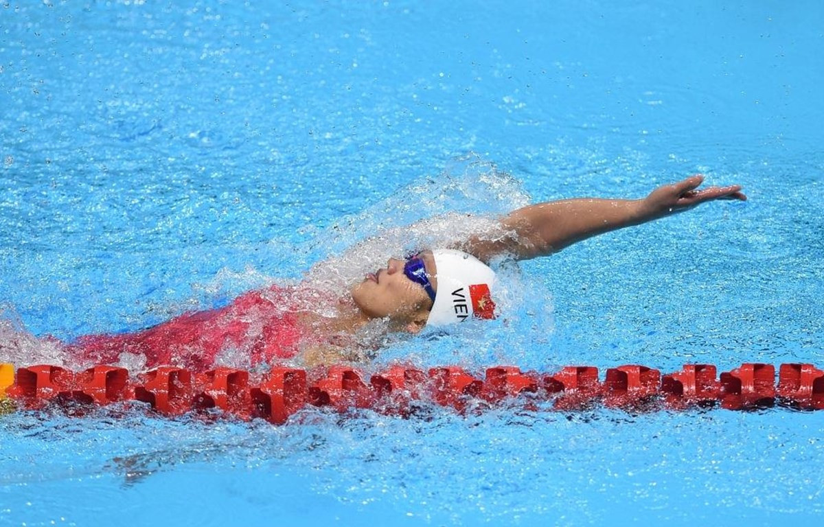 Ánh Viên thất bại ở nội dung 200m bơi tự do ở Olympic Tokyo 2020. (Ảnh: Getty Images)