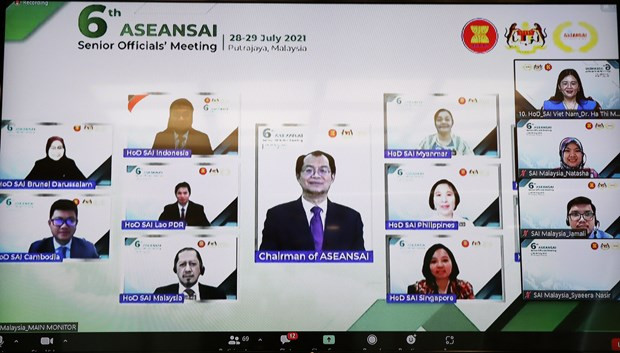 Deputy Auditor General Hà Thị Mỹ Dung at the 6th Senior Officials’ Meeting of the ASEAN Supreme Audit Institutions. 