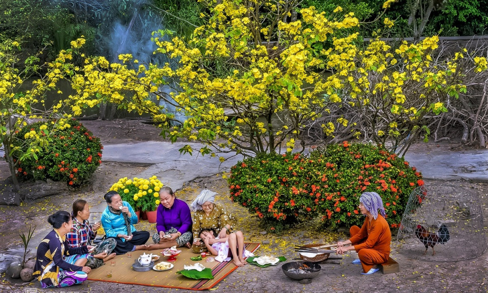 Bức tranh vùng quê Hậu Giang