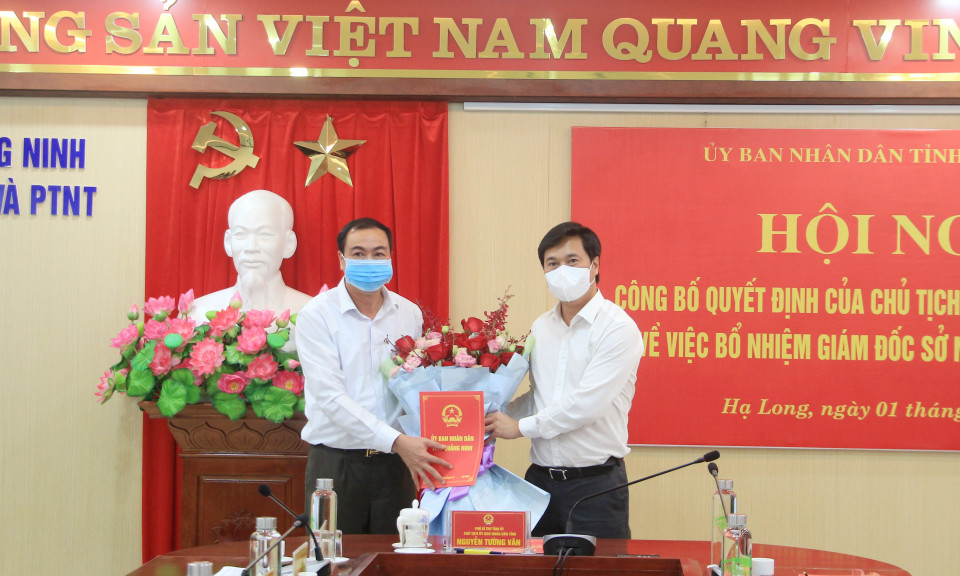 Công bố quyết định của BTV Tỉnh ủy về công tác cán bộ tại huyện Ba Chẽ và Sở NN&PTNT