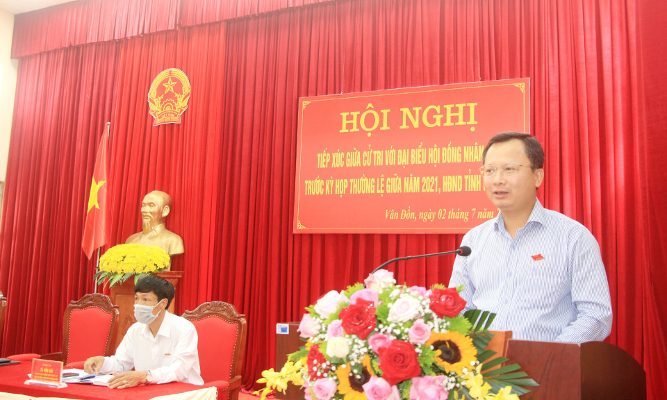 Đại biểu HĐND tỉnh khóa XIV tiếp xúc cử tri Vân Đồn, Tiên Yên, Móng Cái, Hải Hà