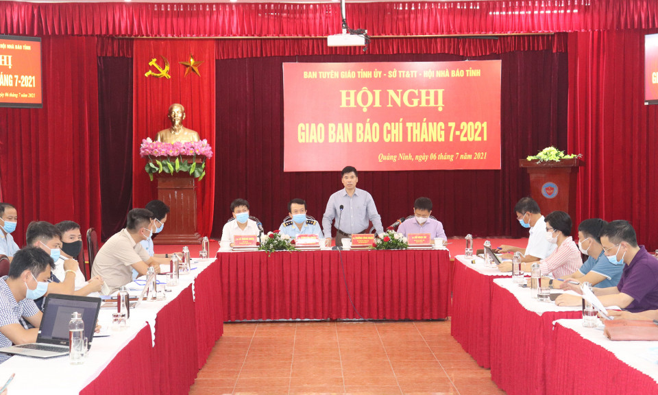 Hội nghị giao ban báo chí tháng 7/2021