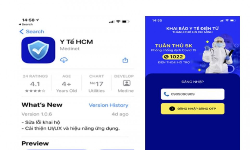 TP Hồ Chí Minh trả kết quả xét nghiệm bằng QR Code qua ứng dụng di động 'Y tế HCM'