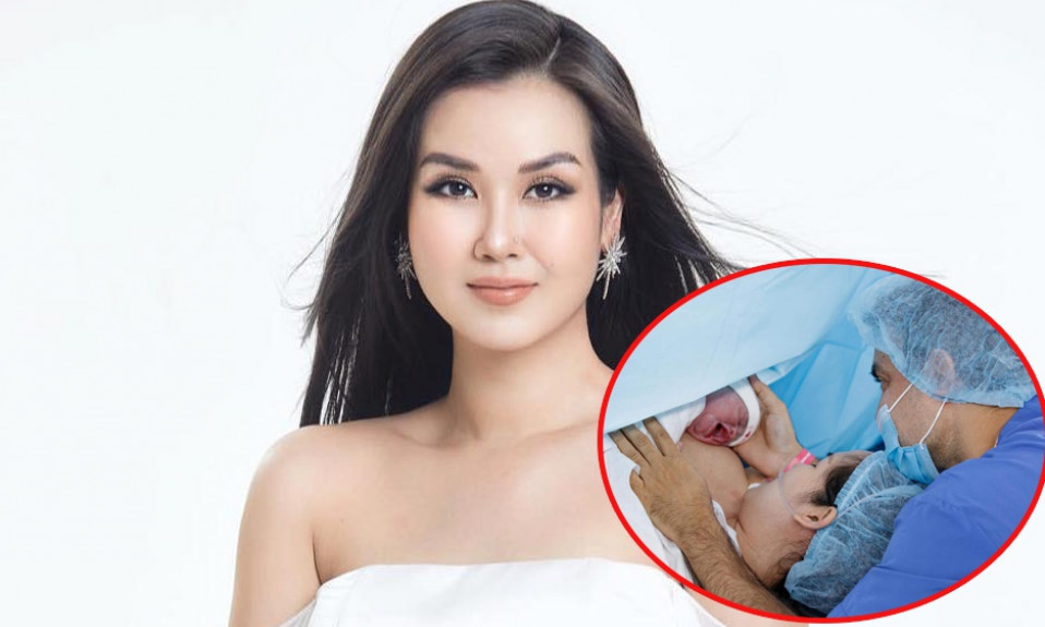 Võ Hạ Trâm sinh con đầu lòng cho chồng Ấn Độ