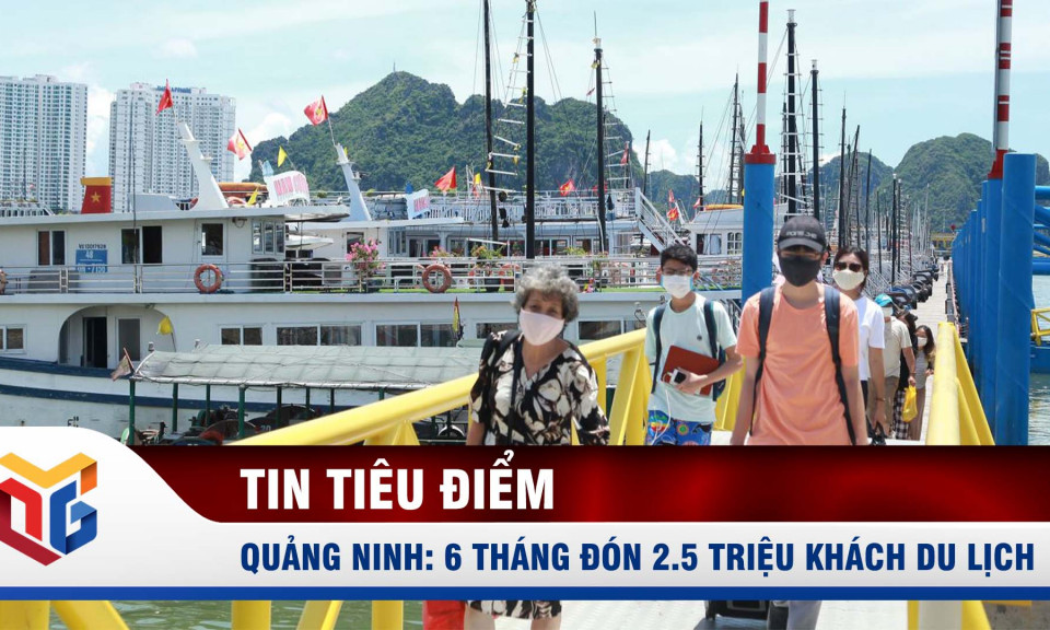 Quảng Ninh đón 2,5 triệu lượt khách trong 6 tháng đầu năm