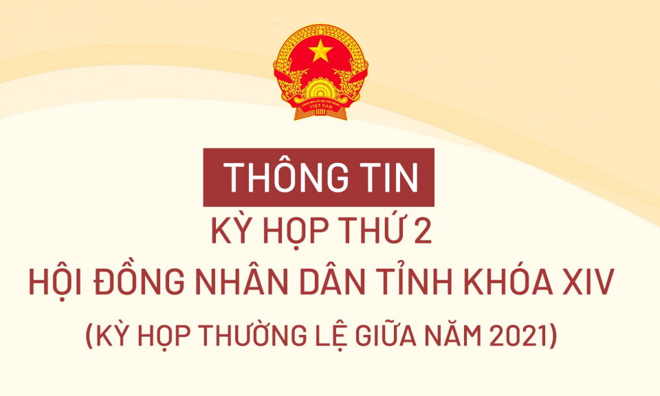 Chương trình Kỳ họp thứ 2 HĐND tỉnh khoá XIV