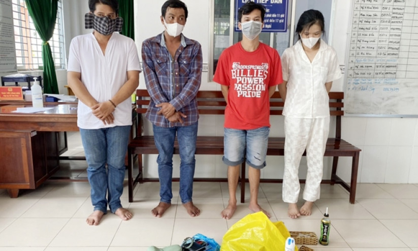 4 nam nữ thuê phòng nghỉ “phê” ma túy trong thời điểm giãn cách chống dịch