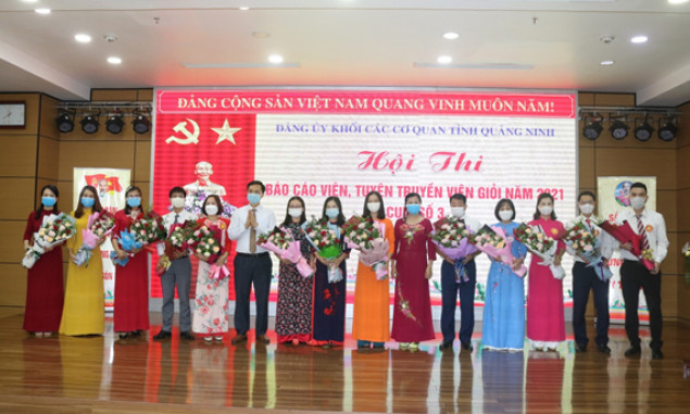 Đảng uỷ Khối các cơ quan tỉnh: Hoàn thành Hội thi báo cáo viên, tuyên truyền viên cấp cụm