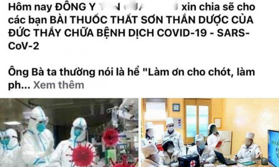 Phạt 7,5 triệu đồng lương y quảng cáo "thất sơn thần dược" chữa COVID-19