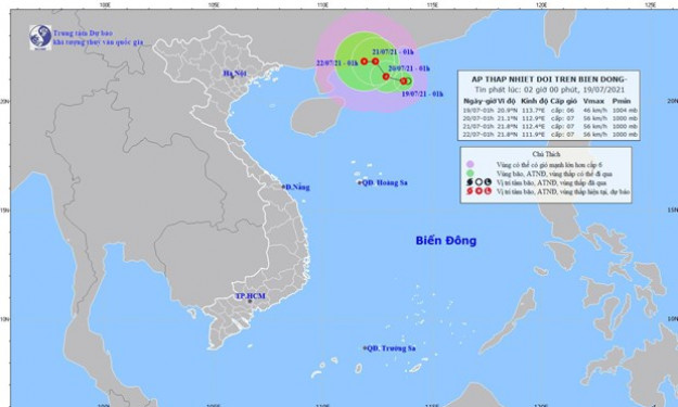 Các tỉnh chủ động ứng phó với vùng áp thấp có khả năng mạnh lên