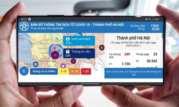 Hướng dẫn cách xem bản đồ COVID-19 Hà Nội để theo dõi tình hình chính xác nhất