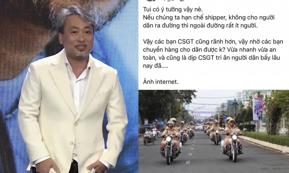 Nguyễn Quang Dũng bị chỉ trích vì 'đề xuất' cảnh sát giao thông thay shipper giao hàng