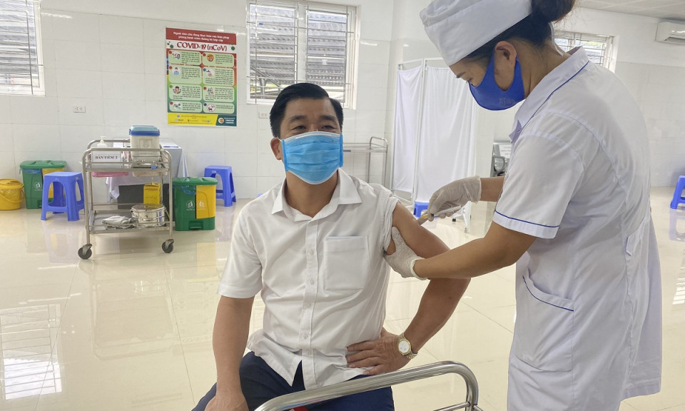 Tiên Yên tiêm vắc xin phòng Covid-19 mũi 2, đợt III