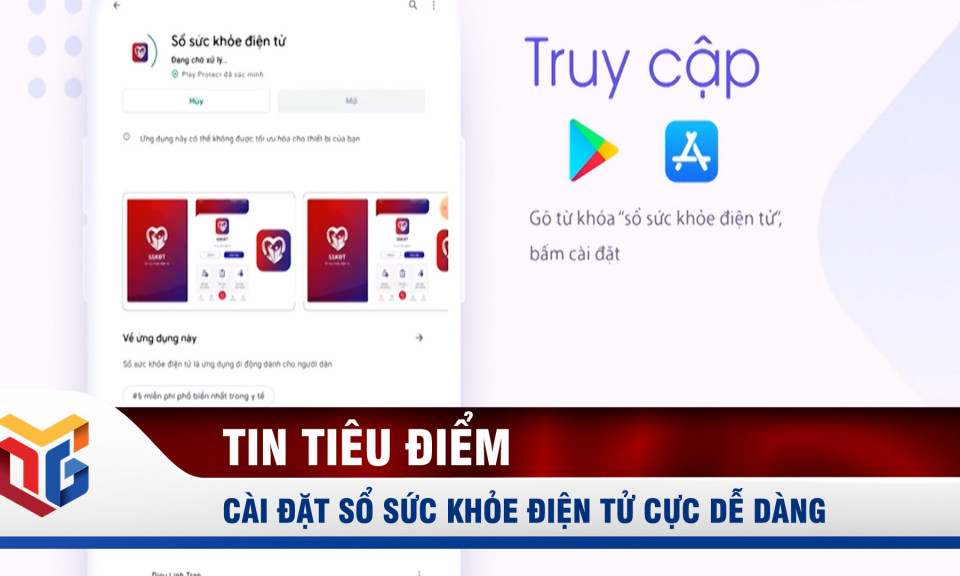 Cài đặt sổ sức khỏe điện tử để đăng ký tiêm vắc xin thuận tiện hơn