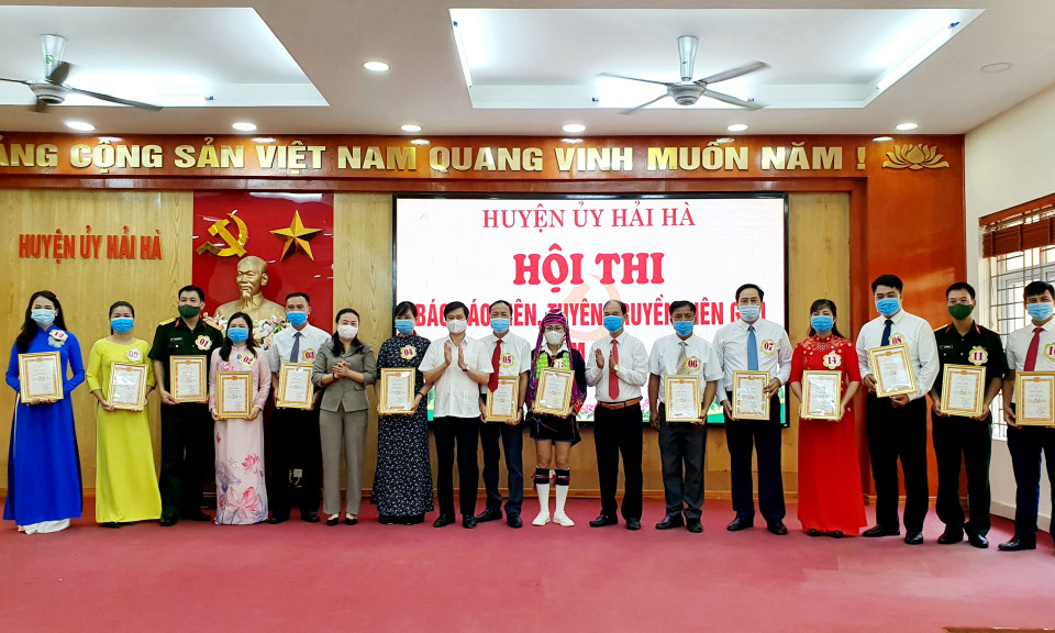 Hải Hà tổ chức hội thi Báo cáo viên, tuyên truyền viên giỏi năm 2021