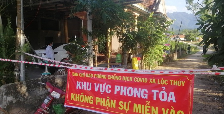 Thực hiện phong tỏa vùng có dịch tại xã Lộc Thủy, huyện Phú Lộc, TT-Huế