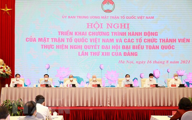 Tong Bi thu du Hoi nghi toan quoc Chuong trinh hanh dong cua MTTQ hinh anh 1