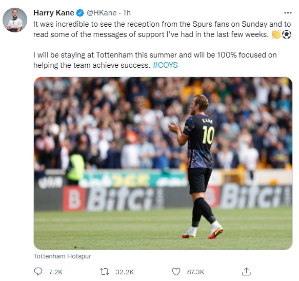 Harry Kane tuyên bố ở lại Tottenham - Ảnh 1.