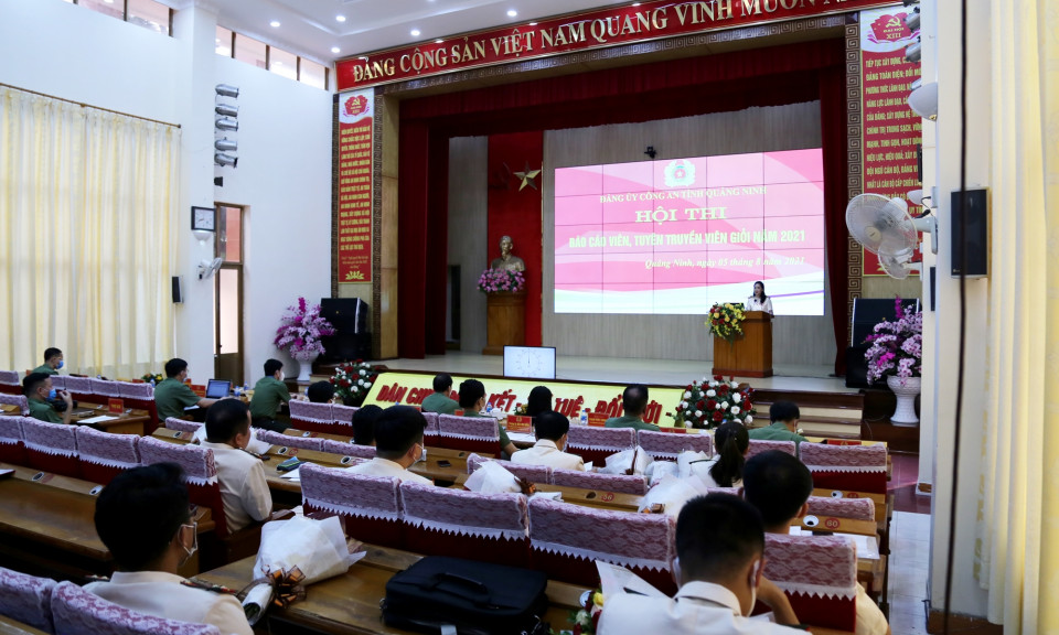 Công an tỉnh tổ chức Hội thi báo cáo viên, tuyên truyền viên giỏi năm 2021