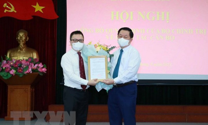 Ông Lê Quốc Minh giữ chức Phó Trưởng Ban Tuyên giáo Trung ương