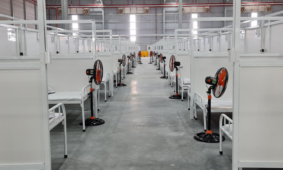 Bình Dương nâng quy mô Bệnh viện dã chiến Thới Hòa lên 12.000 giường