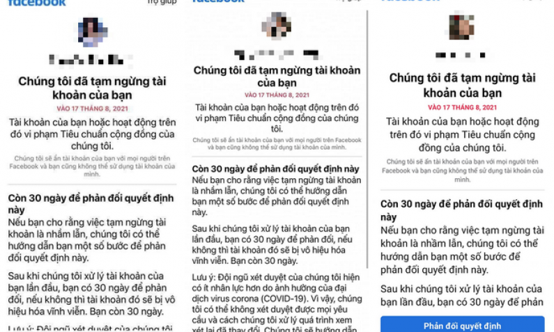 Hàng loạt người dùng Facebook tại Việt Nam bị khóa tài khoản không rõ lý do