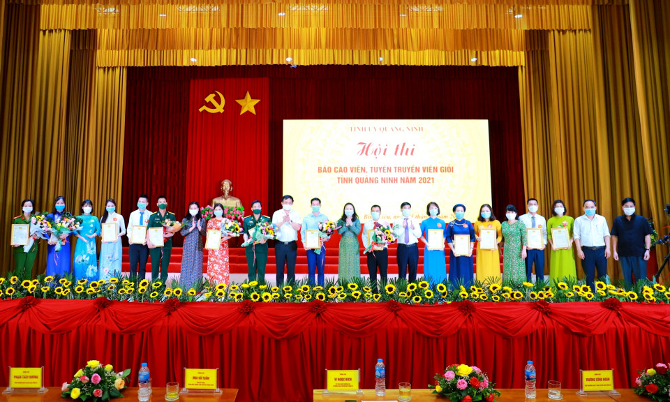 Hội thi báo cáo viên, tuyên truyền viên giỏi tỉnh Quảng Ninh cụm các Đảng bộ huyện