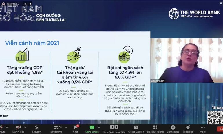 WB dự báo nền kinh tế Việt Nam tăng trưởng 4,8% năm 2021