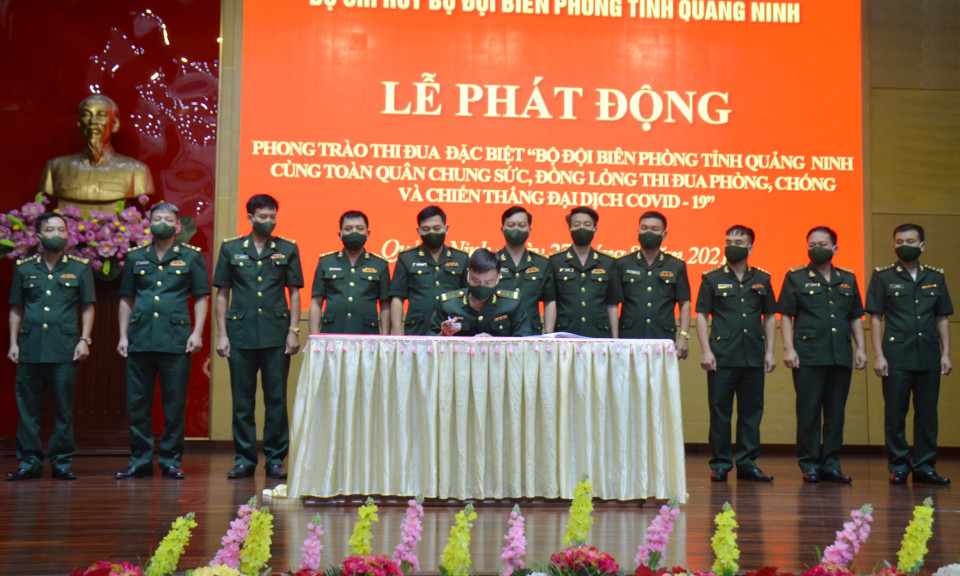BĐBP tỉnh: Phát động Phong trào thi đua đặc biệt phòng, chống và chiến thắng đại dịch Covid-19