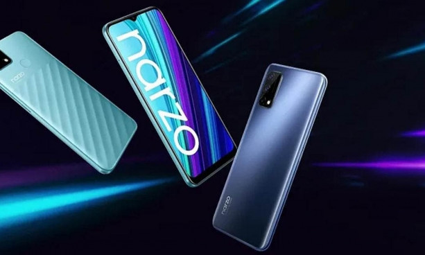 Smartphone chơi game khủng, giá rẻ Narzo 50A lộ thiết kế mặt lưng ấn tượng