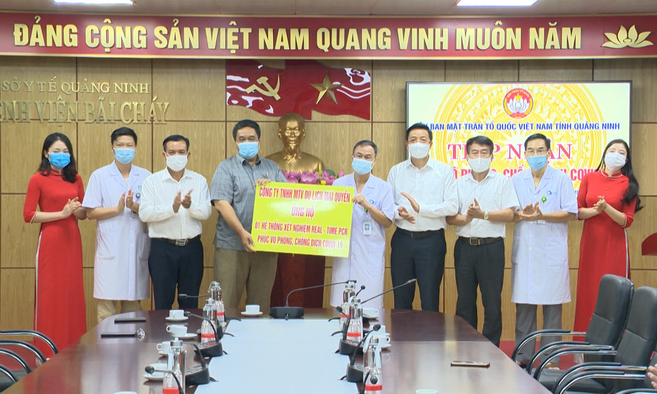 Doanh nghiệp tiếp tục ủng hộ Quảng Ninh chống dịch Covid-19