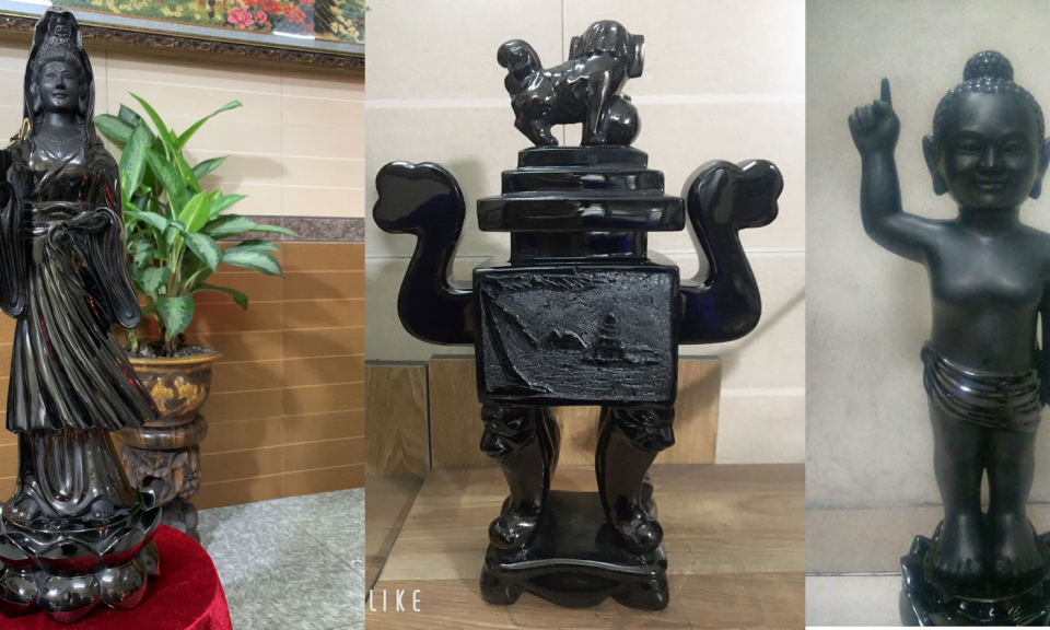 Tác phẩm của nghệ nhân than đá Quảng Ninh tham gia đấu giá gây quỹ mua máy thở cho bệnh nhân Covid-19