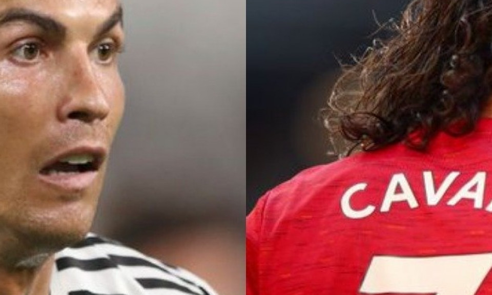 Cavani có động thái bất ngờ với Ronaldo về chiếc áo số 7